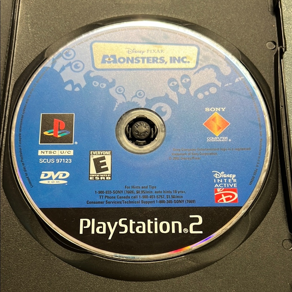 Sony PlayStation 2 Game Monsters, Inc.